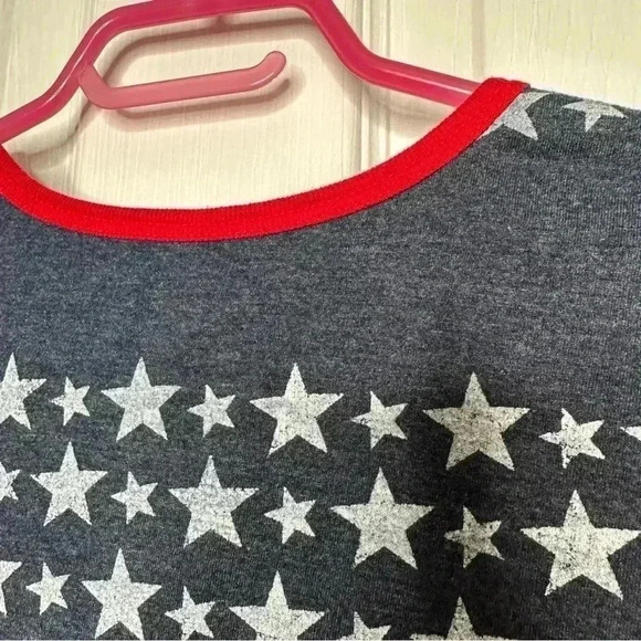 Faded Glory Muscle Shirt Tank Top America  / USA Red, White & Blue Size Large - Picture 14 of 16